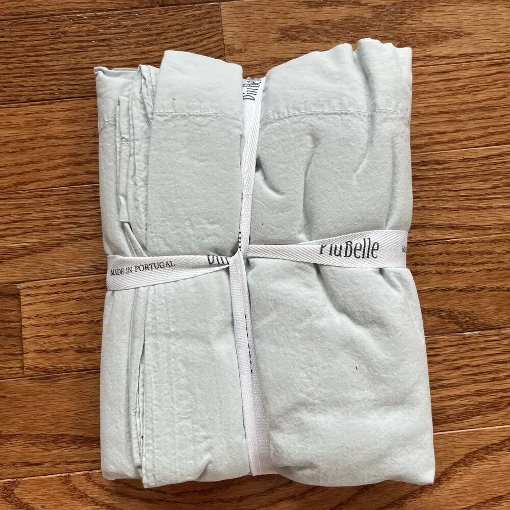 PiuBelle Portugal 2 King Pillowcases Gray Cotton Percale Piu Belle